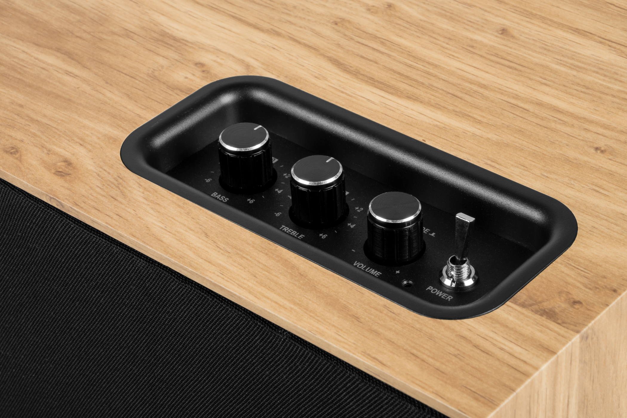 Thomson Bluetooth Lautsprecher Holz WS302 schwarz TH389647 Regal-Lautsprecher