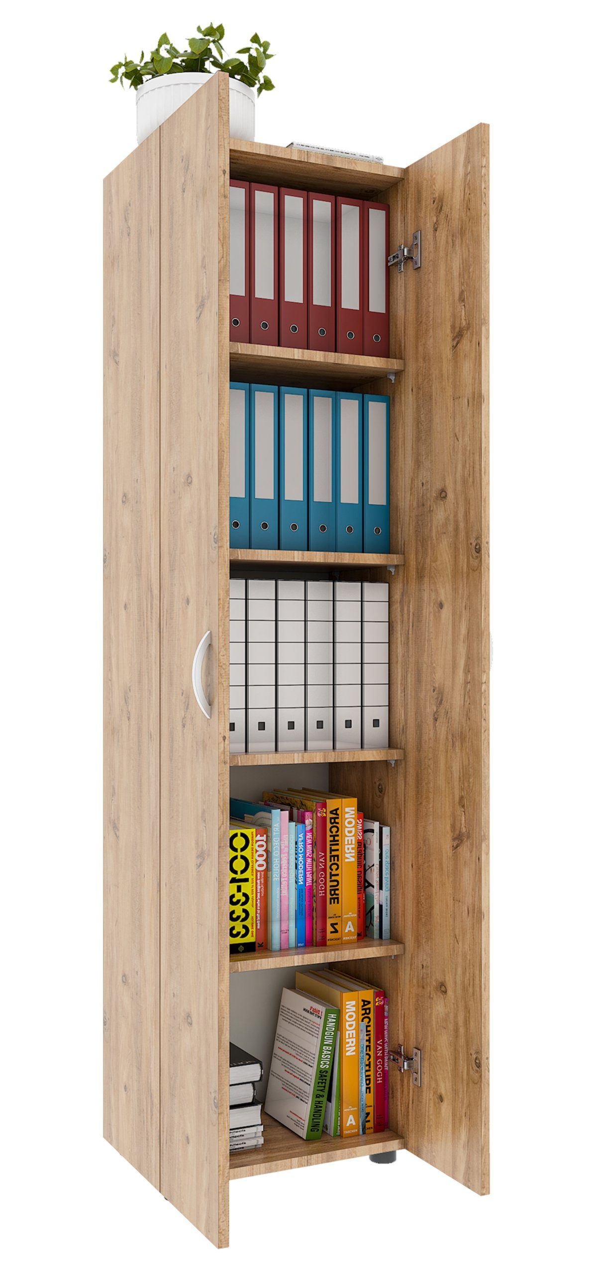 VCM Aktenschrank Büroschrank Bücher Ordner Aktenschrank günstig online kaufen