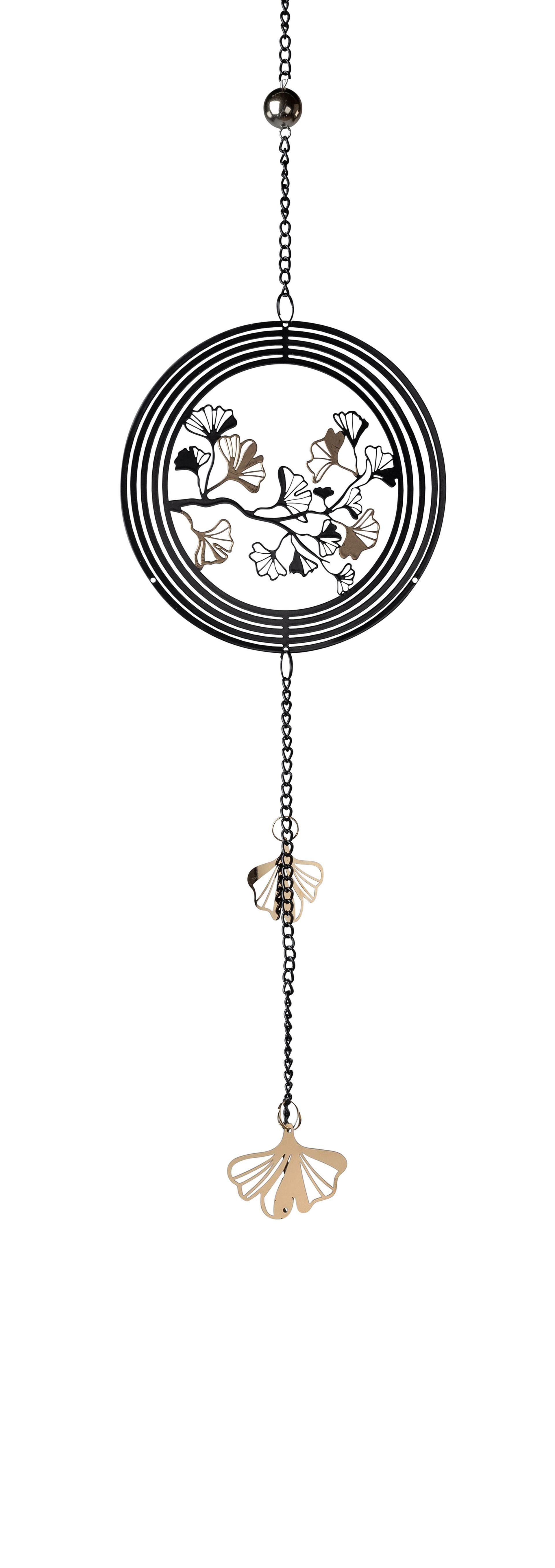 Formano Ginko Fensterhänger Girlande - 40cm Metall Mobile In Silber