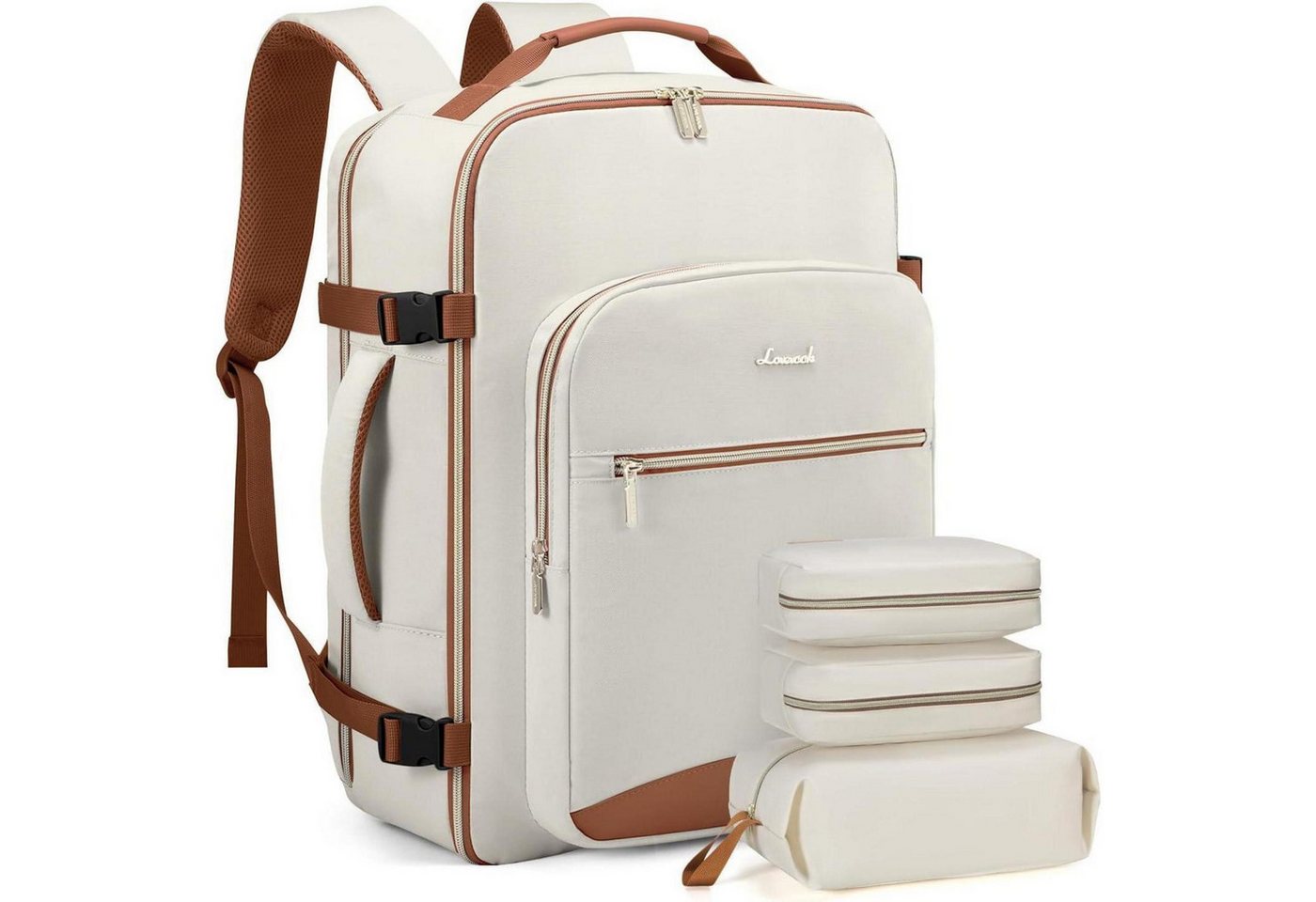 LuxusKollektion Reiserucksack Handgepäck Rucksack 40L Damen Wasserdicht Reisetasche 17 Zoll Laptop