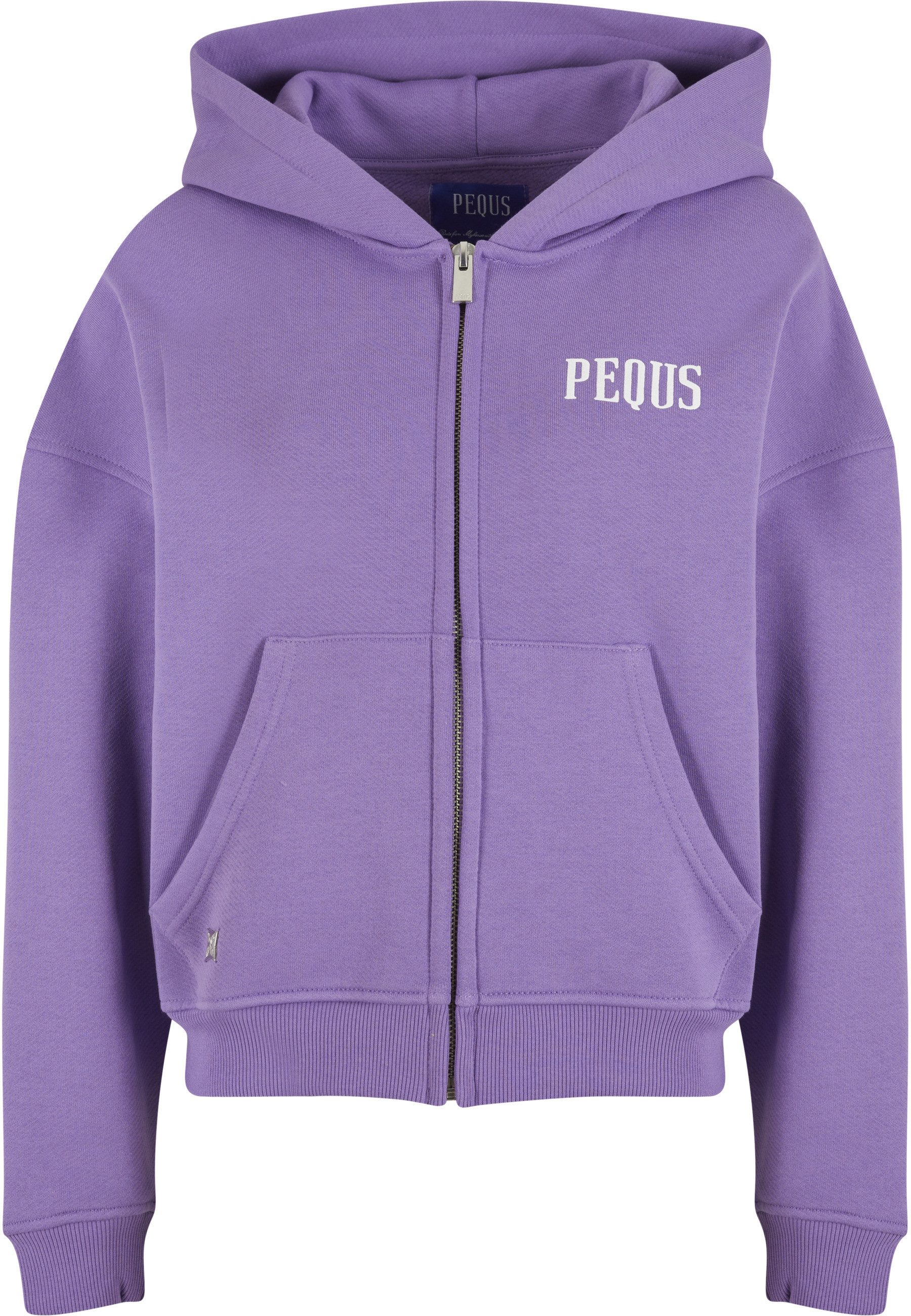 PEQUS Kapuzensweatshirt PEQUS PEQUS Back Logo Zip-Hoodie