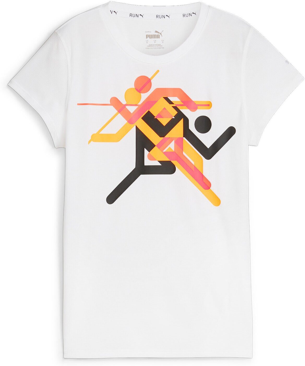 PUMA Laufshirt RUN FASTER ICONS TEE PUMA WHITE