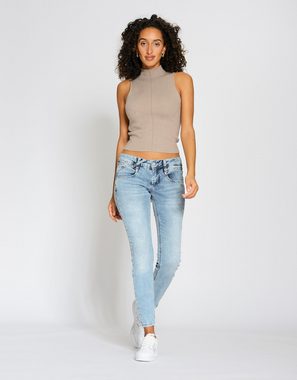 GANG Skinny-fit-Jeans 94NENA CROPPED aus besonders weicher Denim Qualität