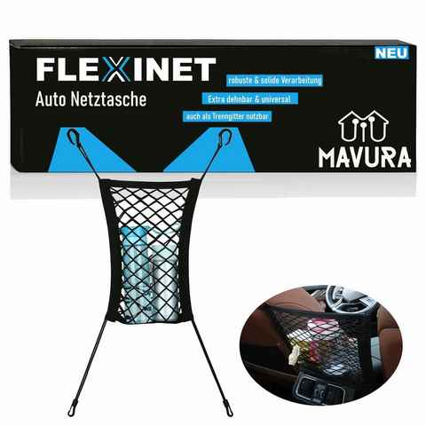 MAVURA Schutznetz FLEXINET Auto Netztasche Sitz Netz Ablagenetz Organizer, Schutznetz Hund Trenngitter SUV PKW LKW