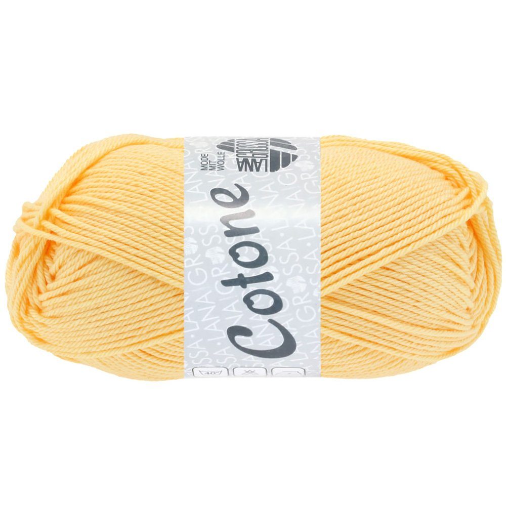LANA GROSSA COTONE Häkelwolle, 125 m (vielseitiges Baumwoll-Basicgarn), 50 g