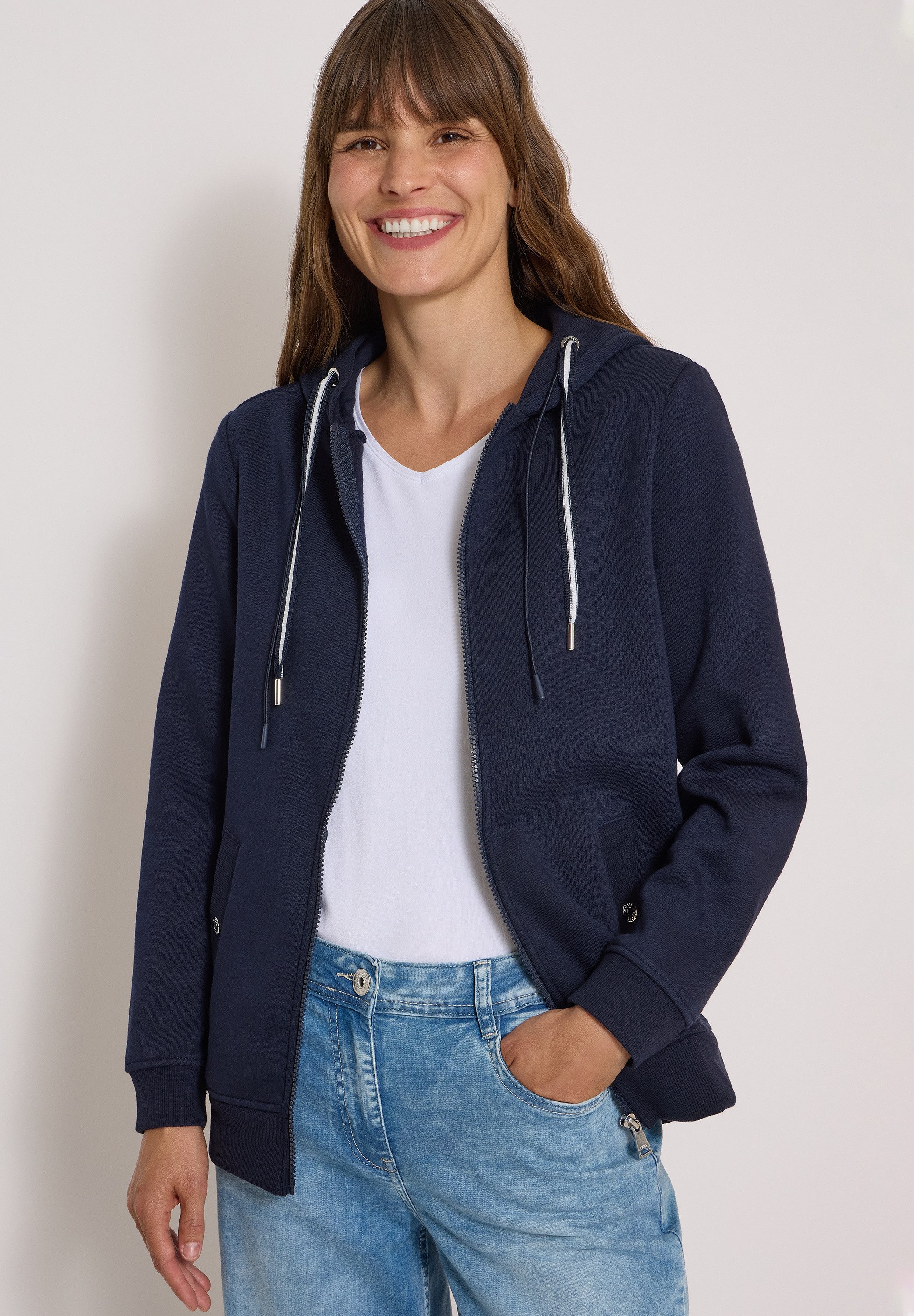 CECIL Sweatjacke mit Kapuze