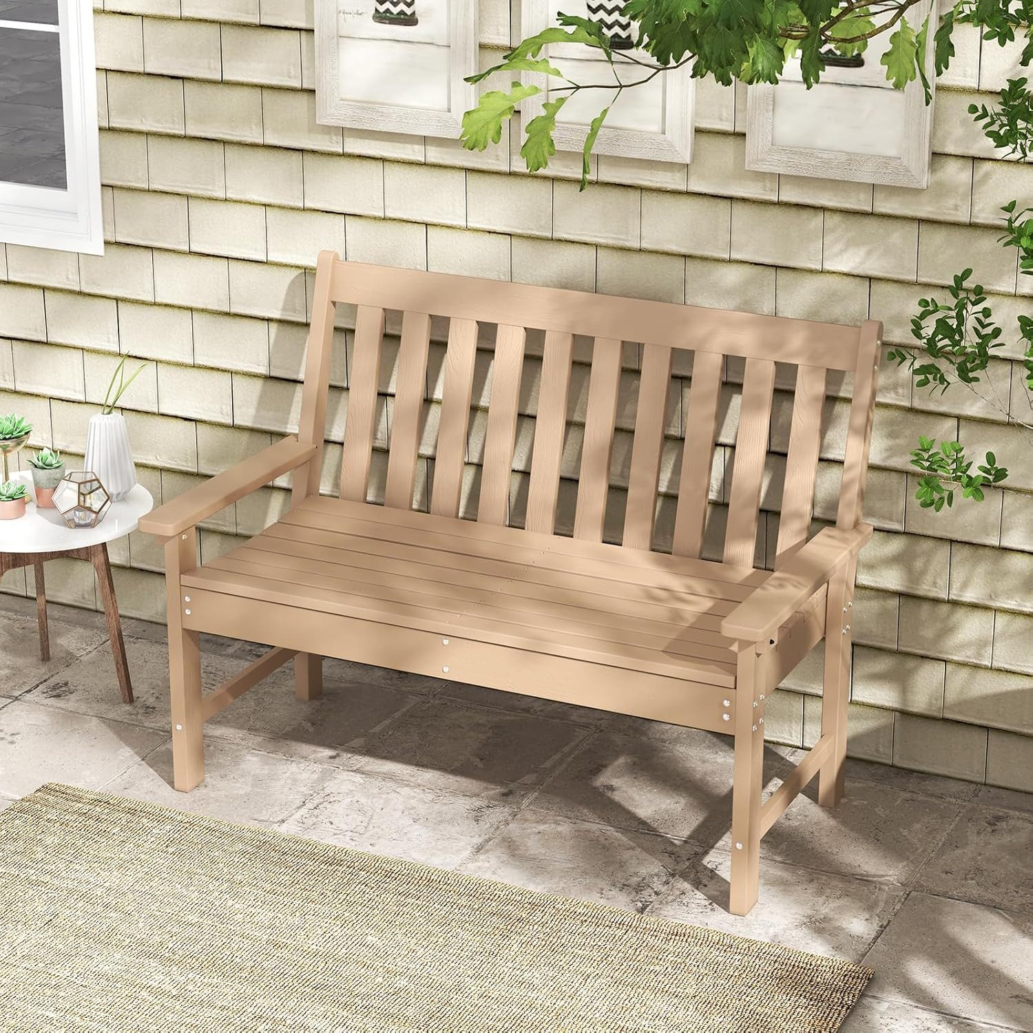 KOMFOTTEU Gartenbank 2-Sitzer Terrassenbank, wasserdicht, aus günstig online kaufen