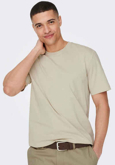 ONLY & SONS Rundhalsshirt ONSMAX LIFE SS STITCH TEE NOOS