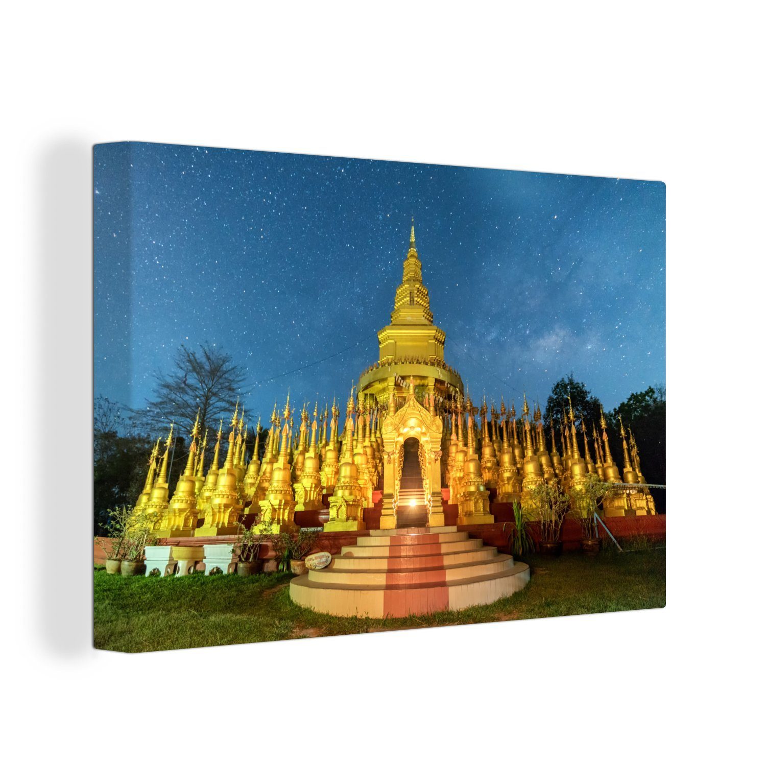 in Myanmar, Aufhängefertig, Pagode OneMillionCanvasses® Pa-Sawangboon-Tempels (1 des Wandbild 30x20 Wanddeko, Leinwandbilder, St), Leinwandbild cm