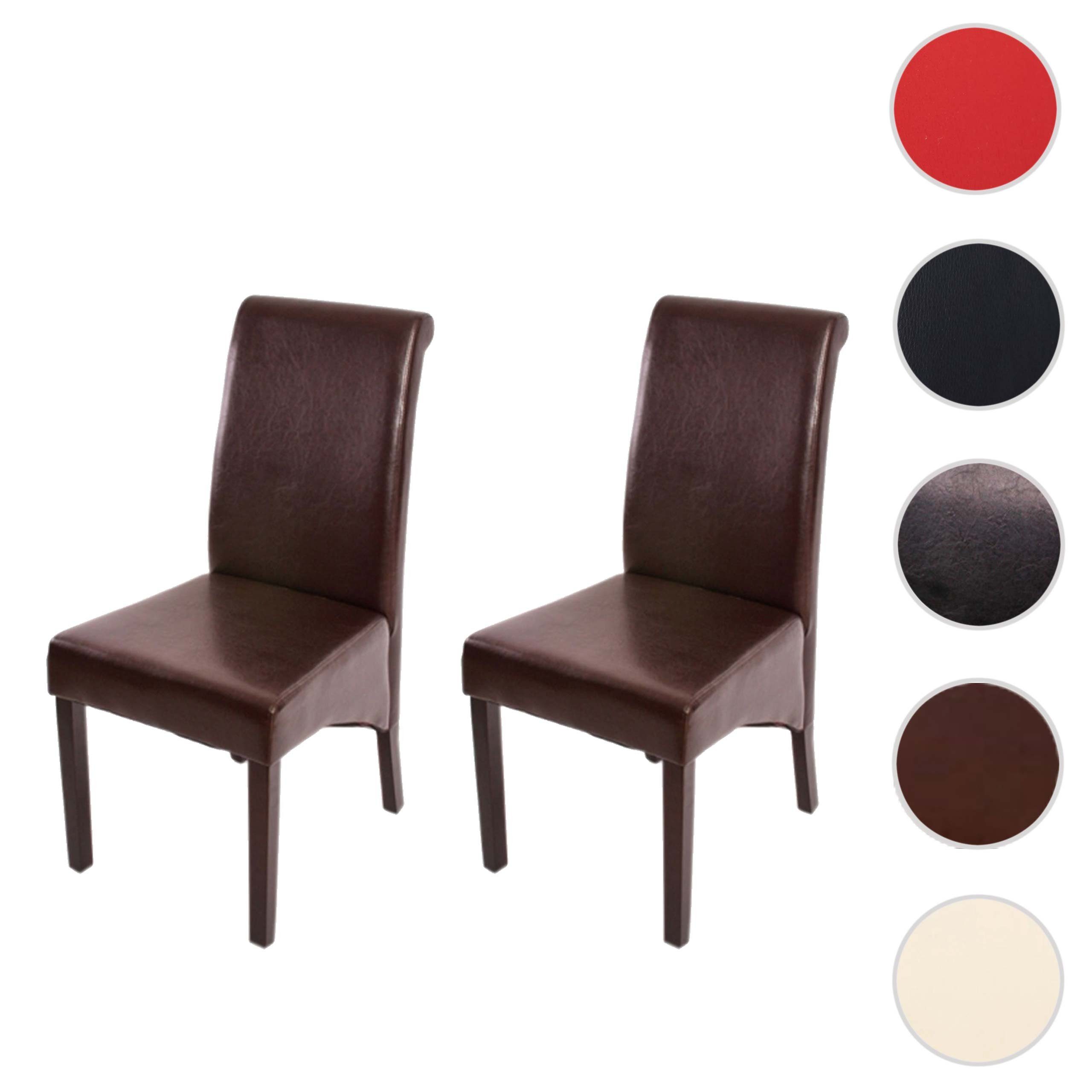 MCW Esszimmerstuhl Cesena-2 (Set, 2 St), 2er-Set, Abgerundete Ecken und Kanten, Bequeme Sitzpolsterung