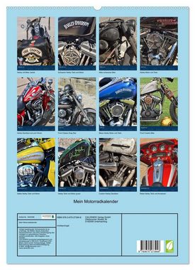 CALVENDO Wandkalender Mein Motorradkalender (Premium, hochwertiger DIN A2 Wandkalender 2023, Kunstdruck in Hochglanz)