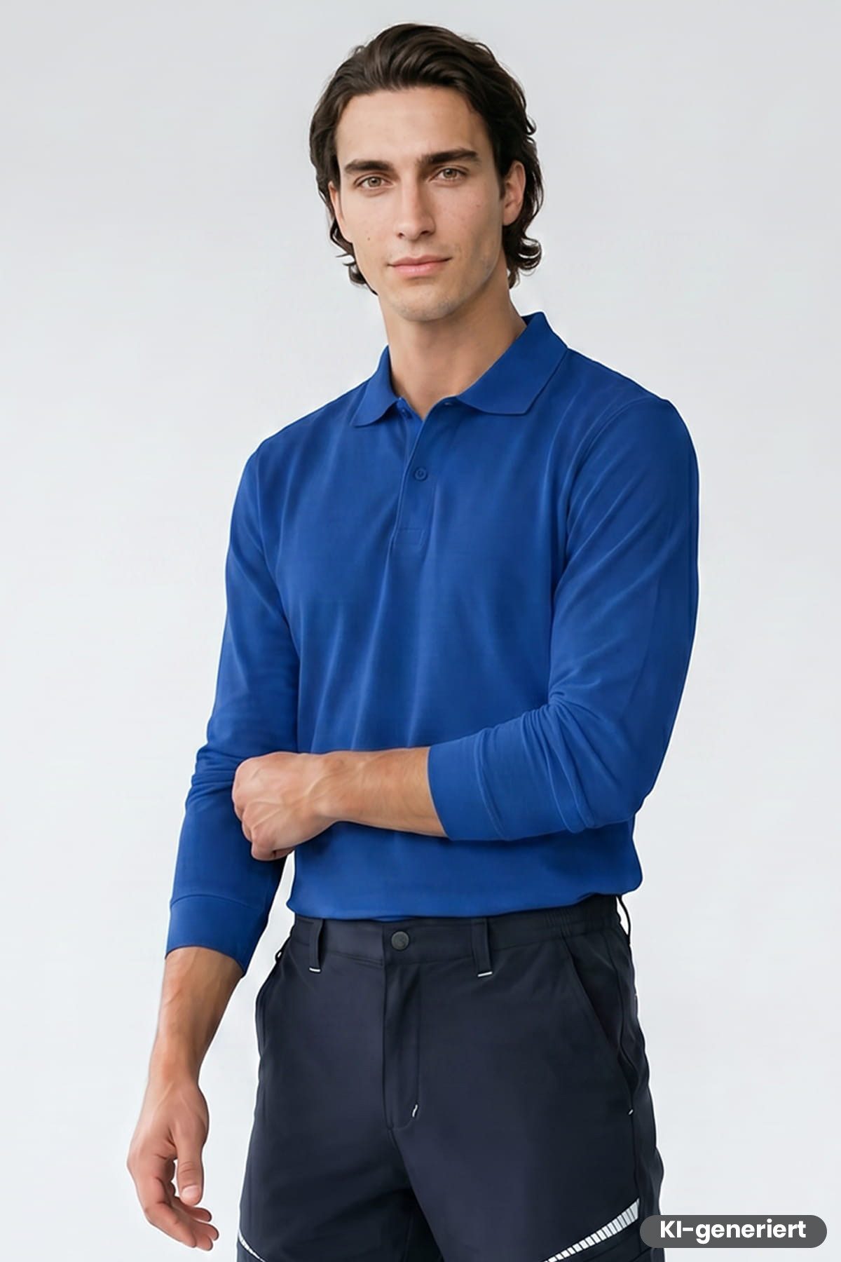 Ismont Langarm-Poloshirt Herren Langarm Polo-Shirt – ISMONT 01 M066-11