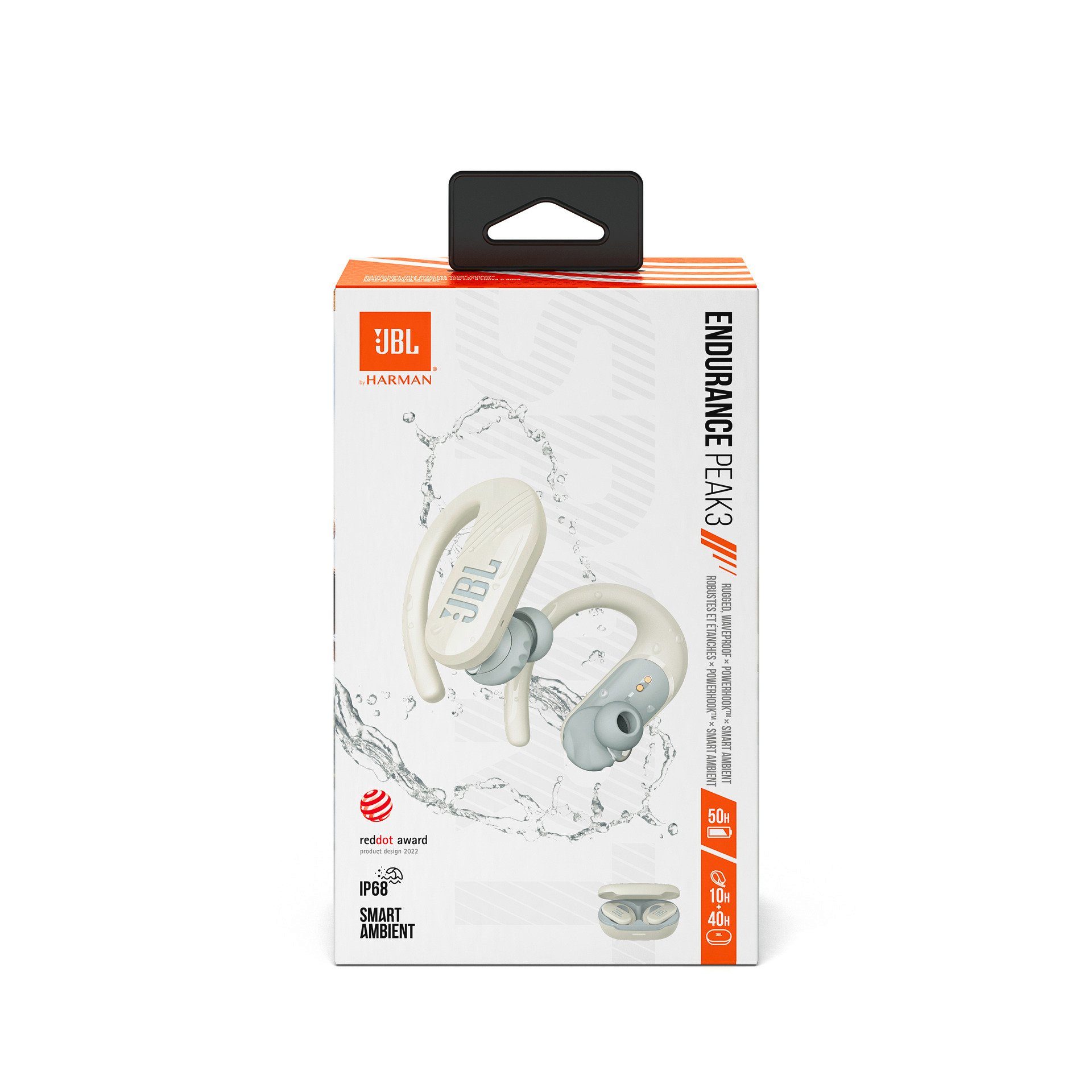 Earbuds TW 3 Sport wireless PEAK Endurance JBL - Weiß In-Ear-Kopfhörer