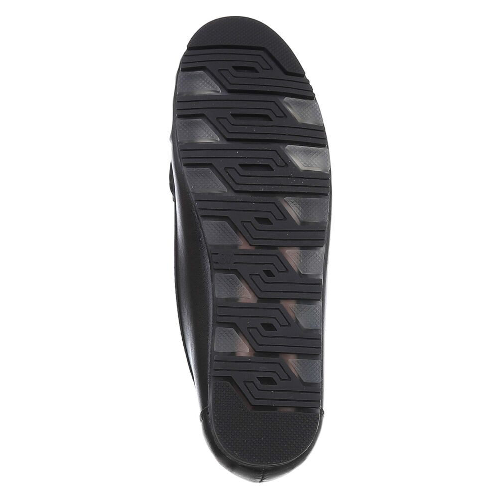 Ital-Design Elegante Mokassins mit geflochtener Schnürung für Damen Slipper (89930185) Flach Mokassins in Schwarz