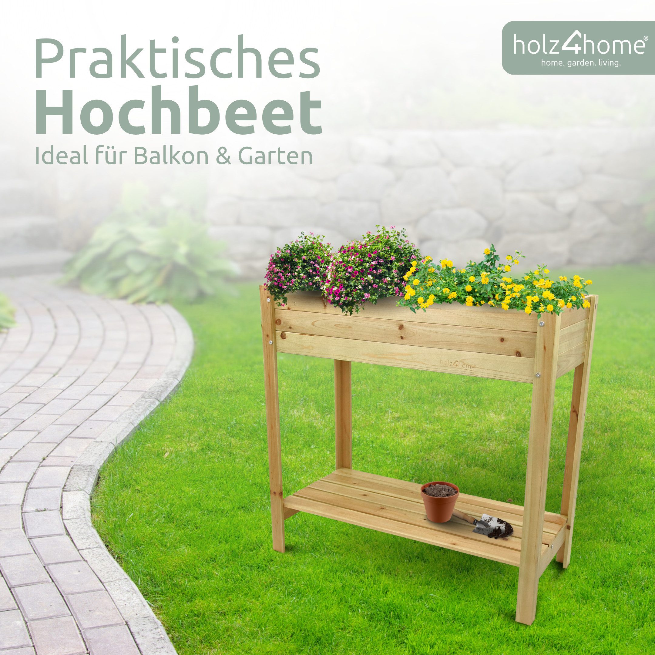 holz4home® Hochbeet Pflanzkasten aus Tannenholz I günstig online kaufen