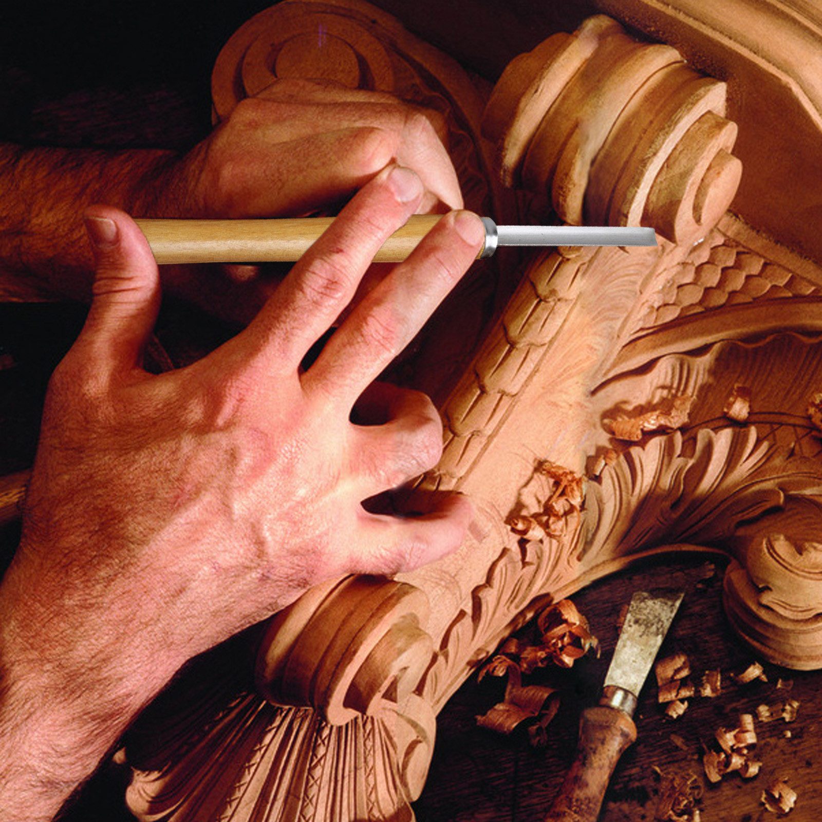 REDOM Drechselbank 8-teiliges Holzschnitzwerkzeug Set Kunsthandwerk günstig online kaufen