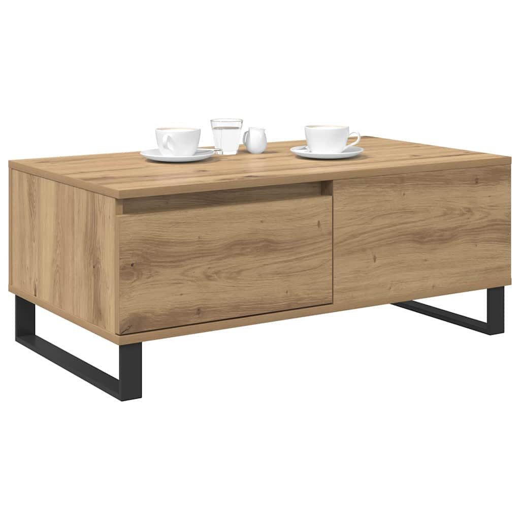 vidaXL Couchtisch Couchtisch Artisan-Eiche 90 x 50 x 36,5 cm Holzwerkstoff (1-St)