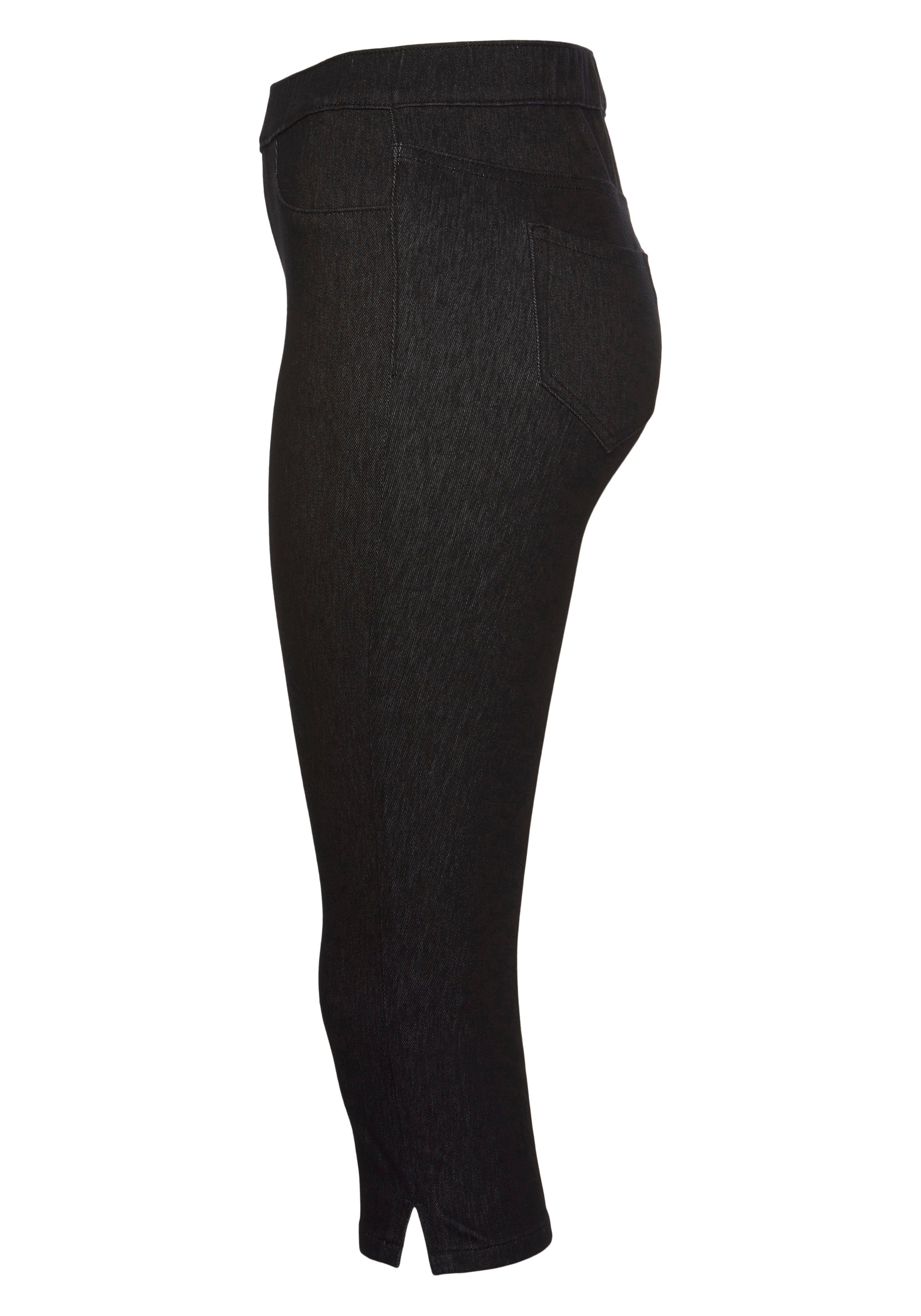 Arizona Jogg Denim-Optik in black Waist Pants High