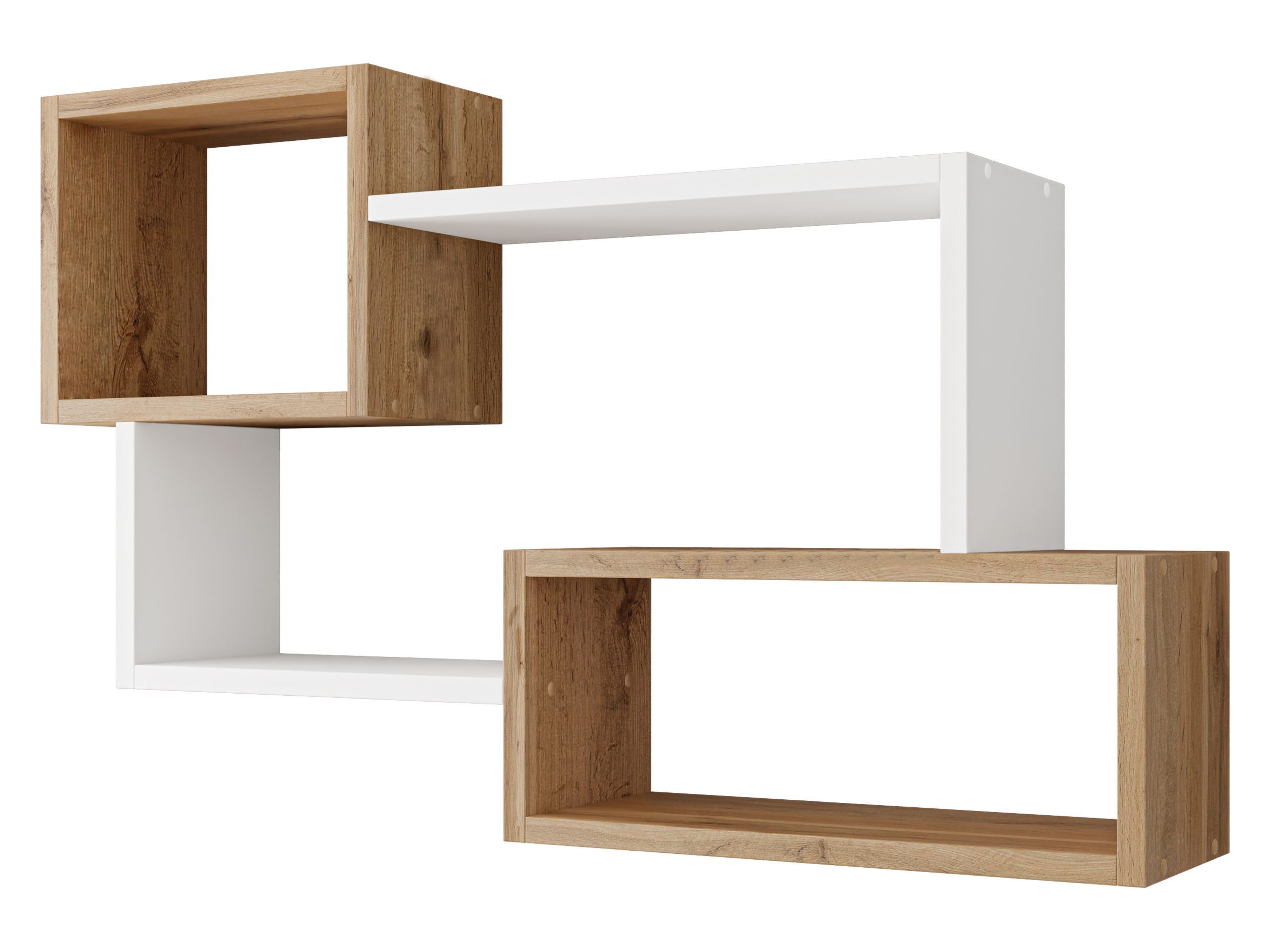 MIRJAN24 Wandregal Trio 005, 87x18x54 cm