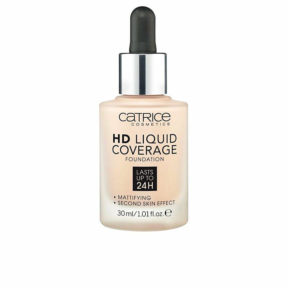 Catrice Foundation Hd Liquid Coverage Foundation Lasts Up Tp 24h 010 Light Beige 30ml