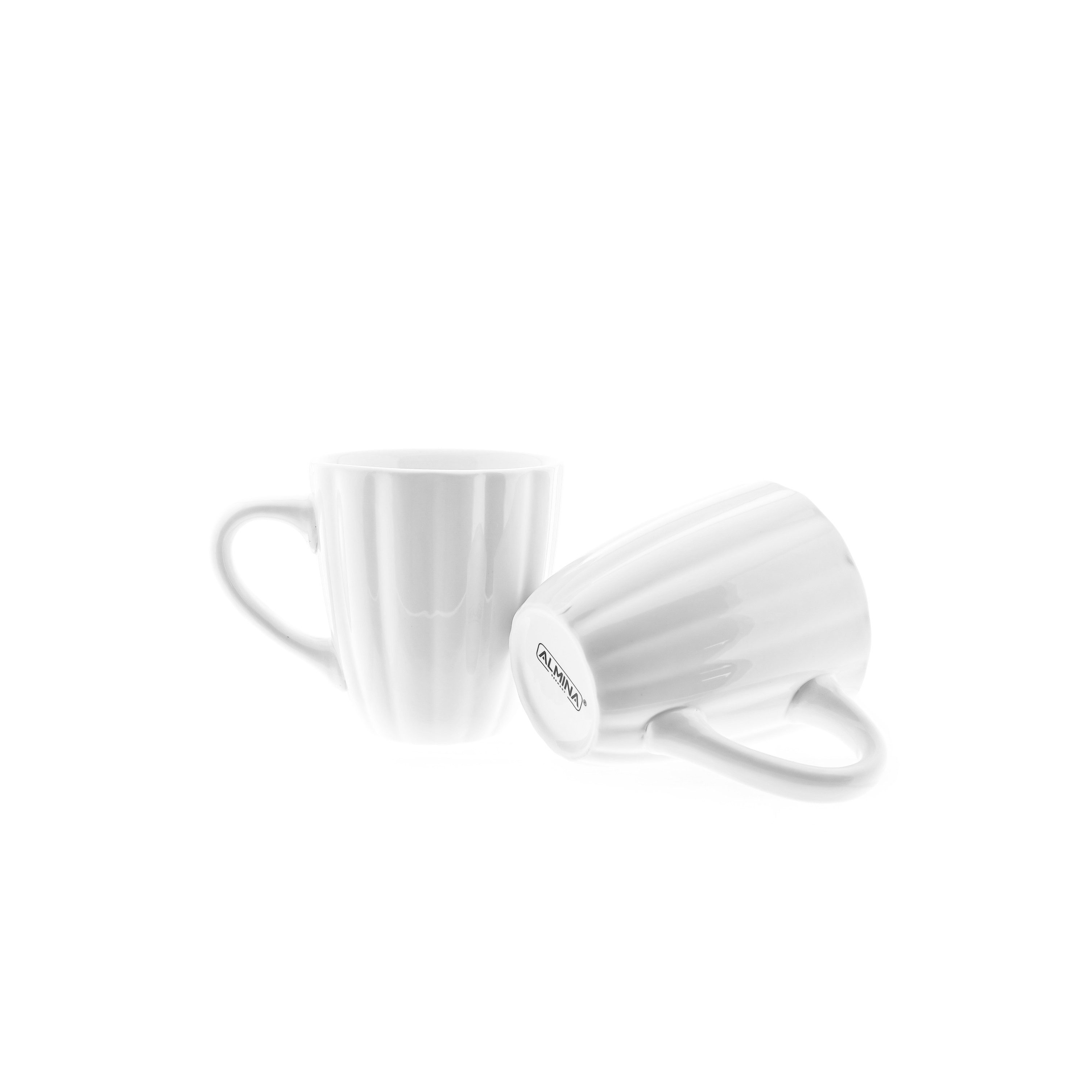 Almina Tasse 2 Teliges Set Kaffeetassen-Set Daisy 330 ml aus Porzellan, 2-tlg.