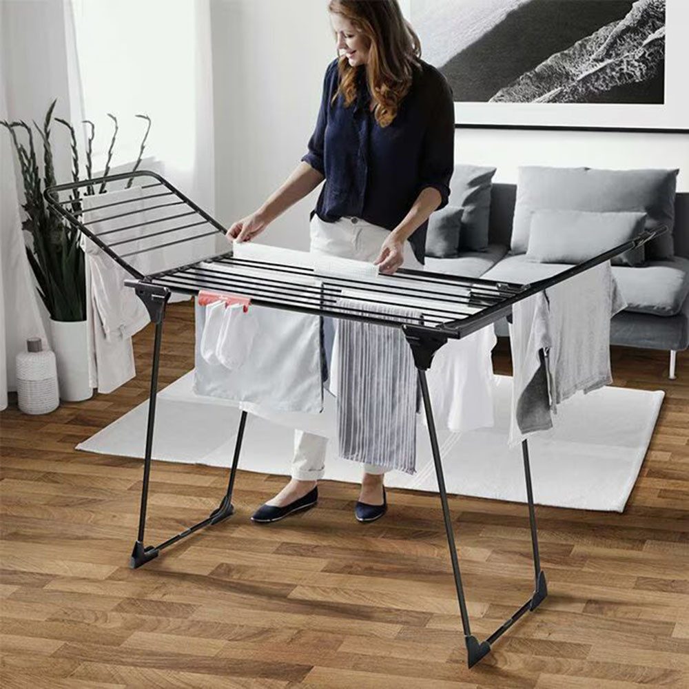 Vileda Wäscheständer Vileda KING Ultimate Wäscheständer, Extra dicke XXL-Leinen für faltenfreies Trocknen