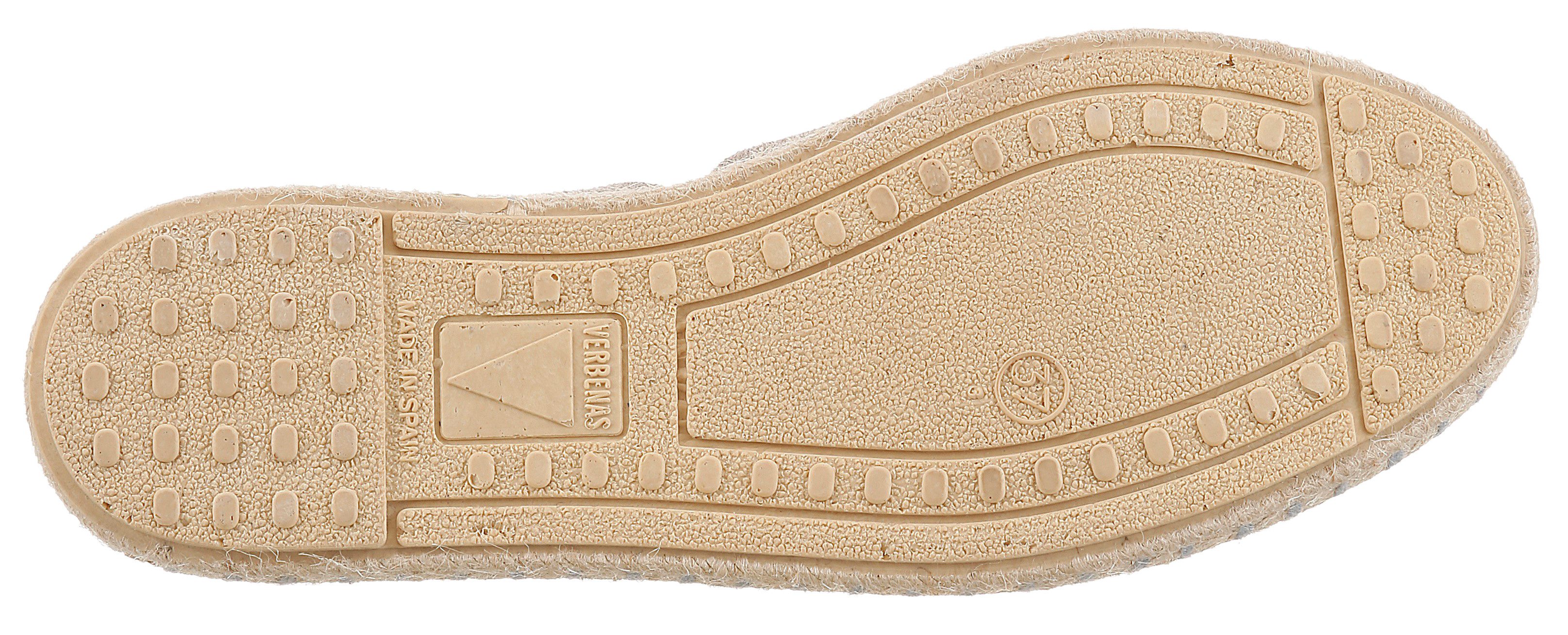 VERBENAS Espadrille Strandschuh, Sommerschuh, Loafer aus Veloursleder