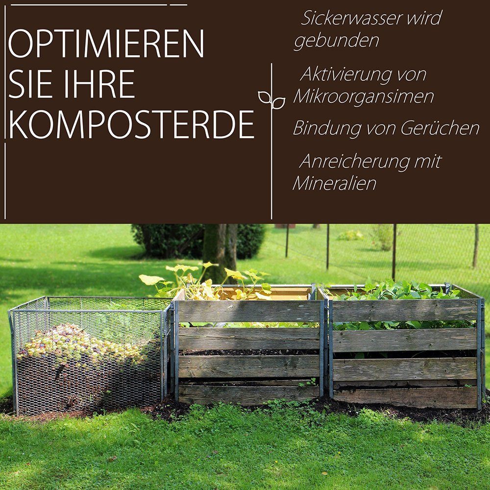 Petigi Bodenverbesserer BodenHerz Bodenaktivator Bodenverbesserer Garten Rasen Mineralien 25kg