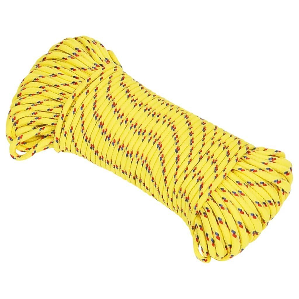 vidaXL Seil Bootsseil Gelb 5 mm 25 m Polypropylen (1-tlg)