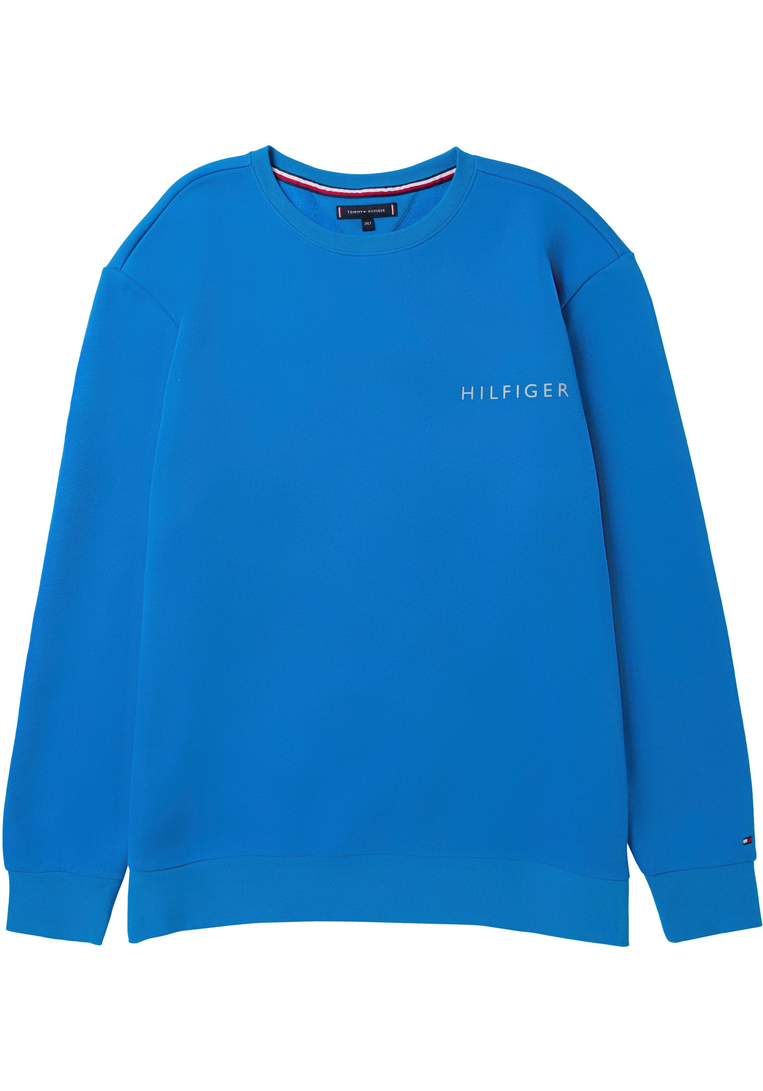 Exquisites Design Tommy Hilfiger Big & Hilfiger Stickerei unteren BT-POP Ärmel (1-tlg) am COLOR Tall royalblau mit Sweater Sweatshirt Tommy