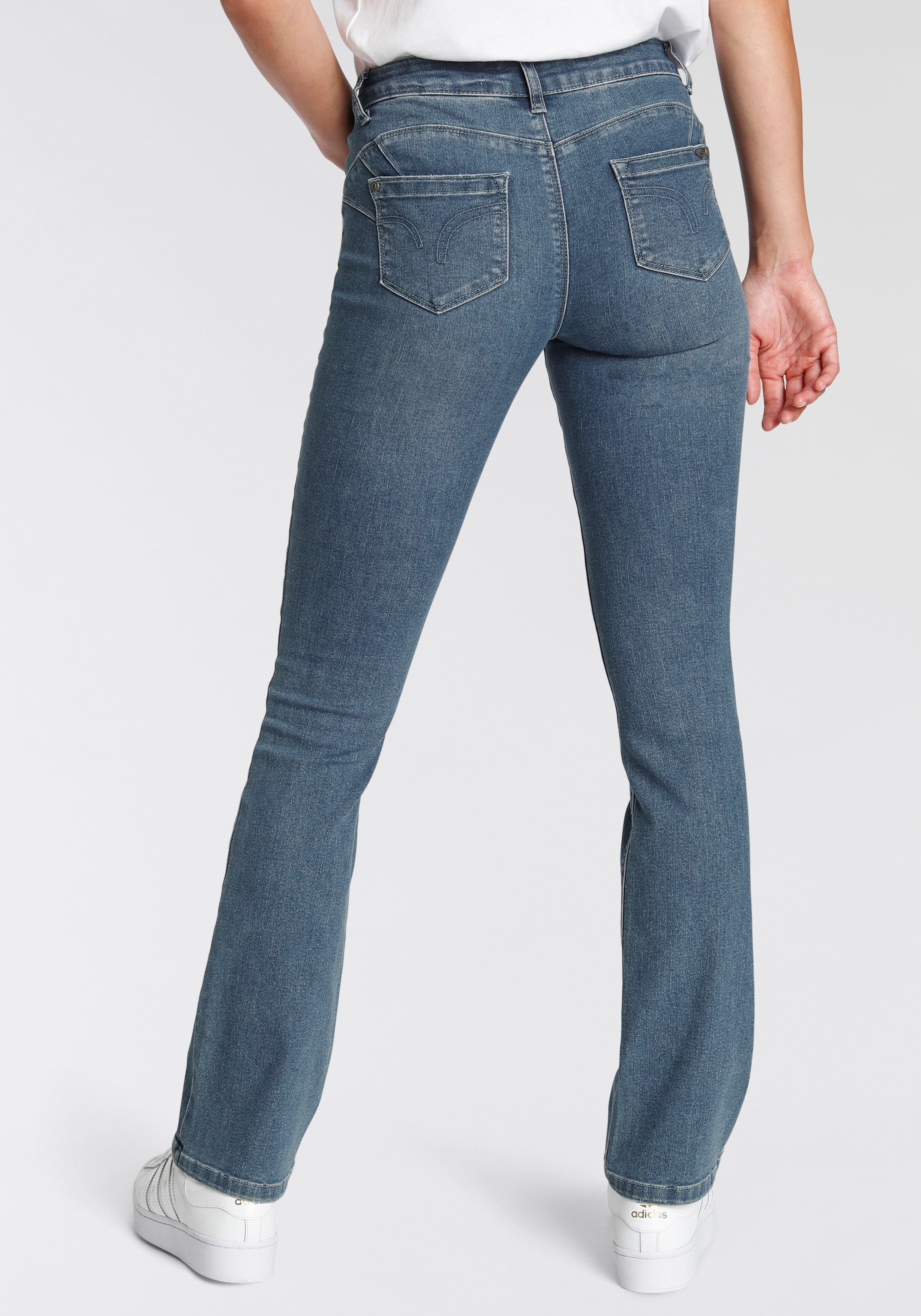 Arizona Bootcut-Jeans Recyceltes Polyester