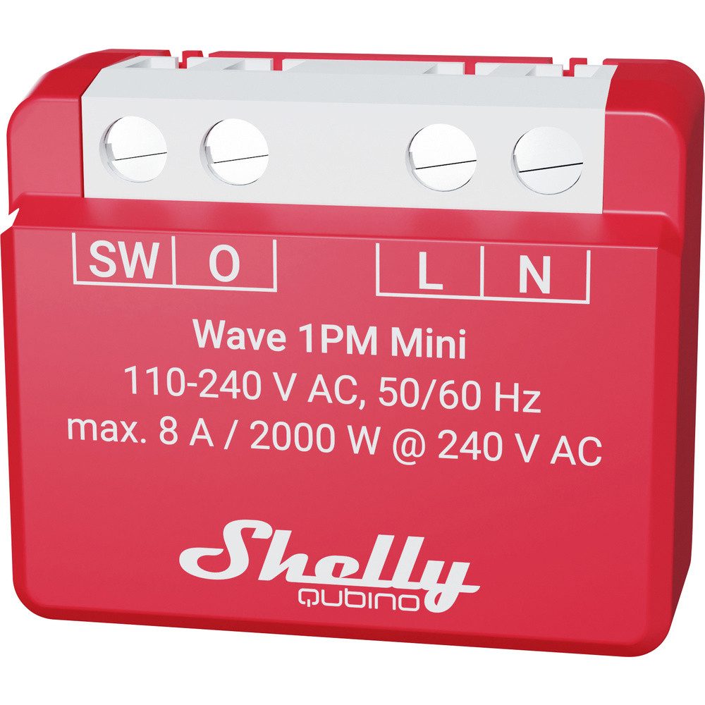 Shelly Shelly Qubino Wave 1PM Mini Schalt-Messaktor Z-Wave Smart-Home-Zubehör