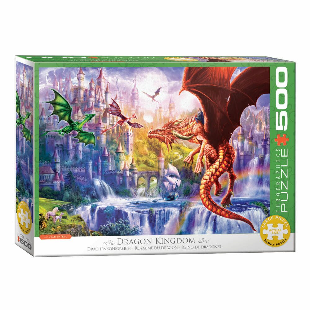 EUROGRAPHICS Puzzle Drachenkönigreich, 500 Puzzleteile günstig online kaufen