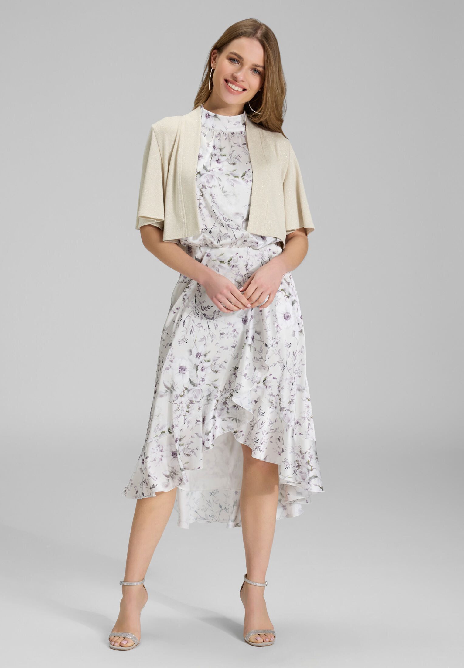 SWING Boleroblazer - Jersey Bolero mit weiten Ärmeln Taillierter Schnitt