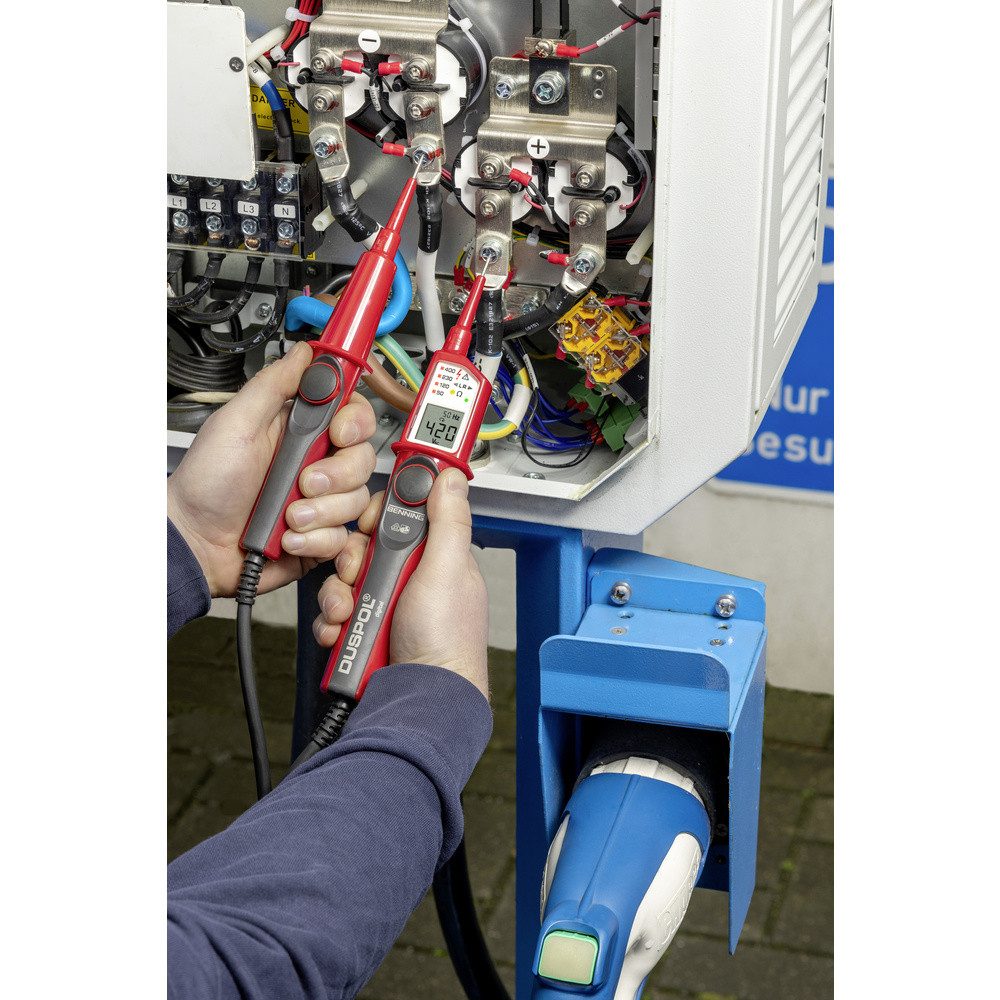 Benning Spannungsprüfer Benning DUSPOL digital Zweipoliger Spannungsprüfer CAT III 1000 V, CA, (DUSPOL digital)