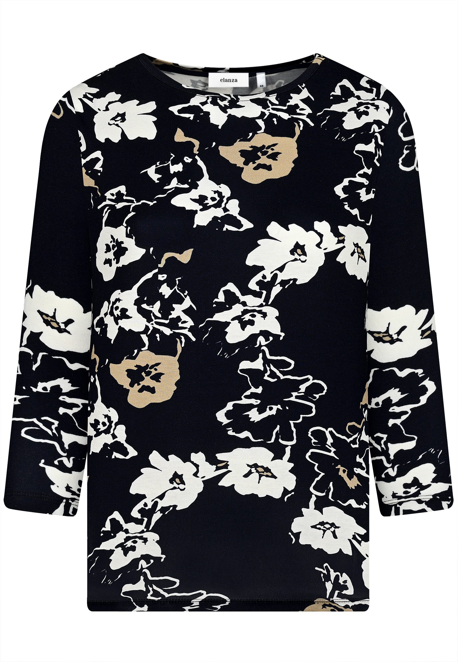 elanza T-Shirt Shirt mit Blüten-Print in günstig online kaufen