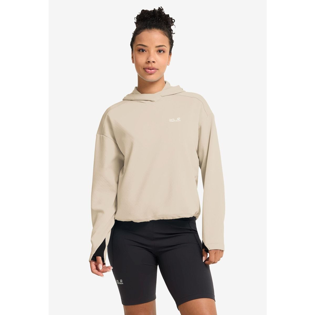 Jack Wolfskin Sweatshirt Astrotrail Hoody W Lässiger Damen-Hoody für Wanderungen mit schnelltrocknender