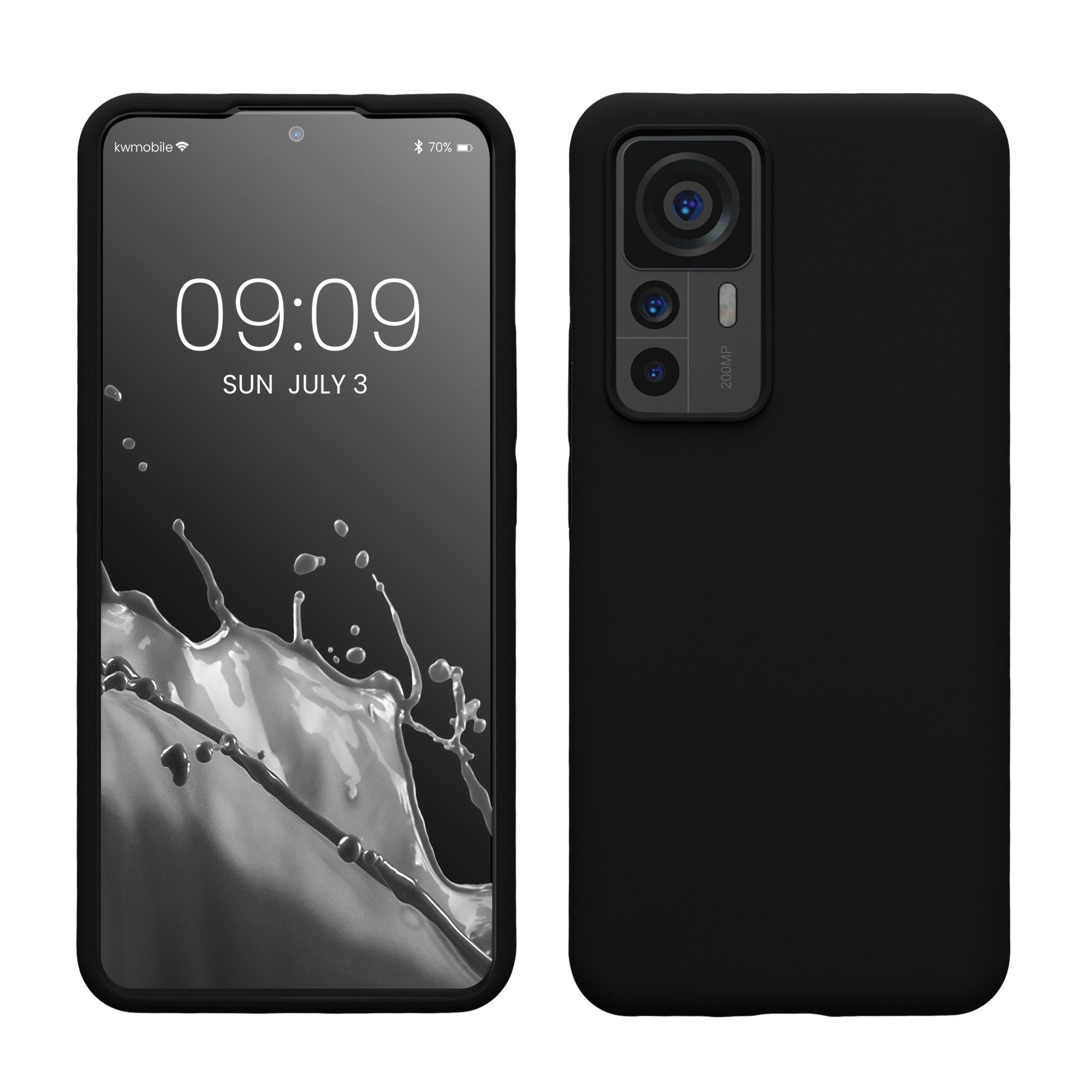kwmobile Handyhülle Handyhülle für Xiaomi 12T / 12T Pro Hülle, Weiches Handy Silikon Case - Schutzhülle Cover