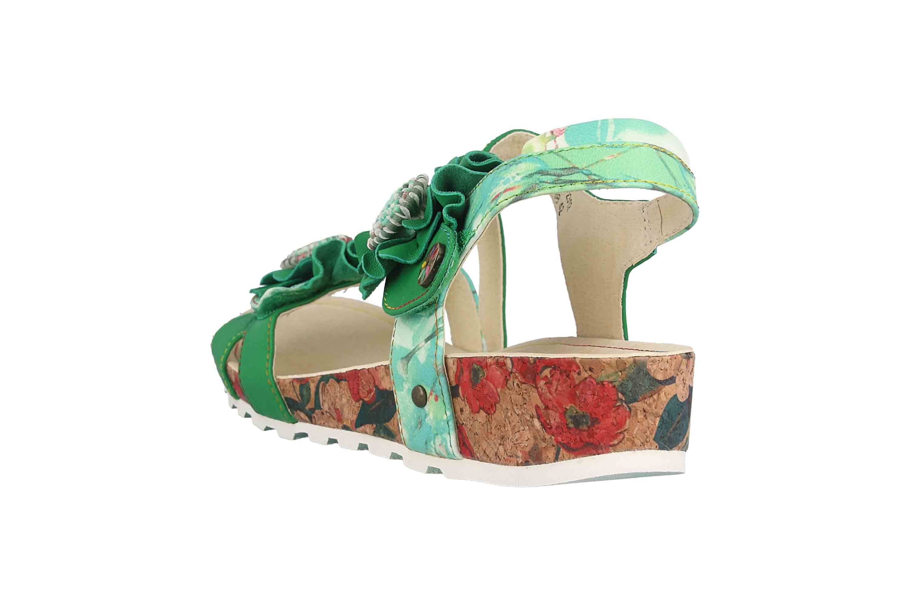 LAURA VITA BRCYANO 68 Vert Sandale