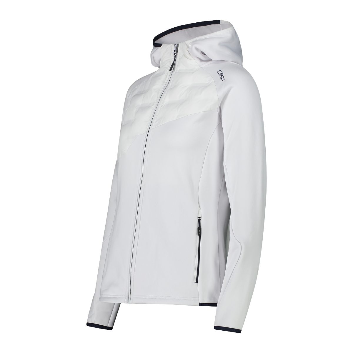 WOMAN FIX HOOD bianco Hybridjacke JACKET CMP HYBRID