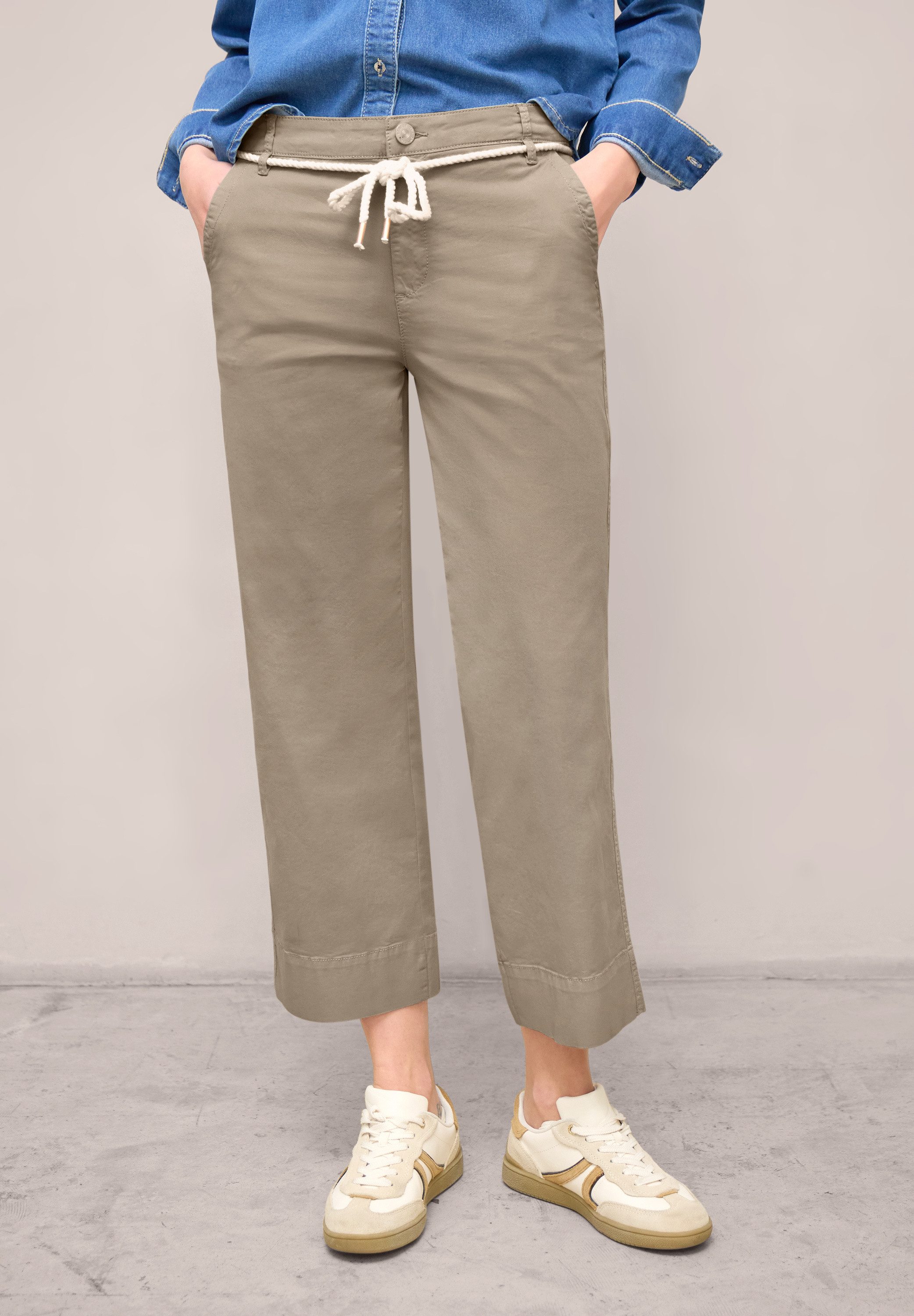 STREET ONE STUDIO Paperbag-Hose Middle Waist