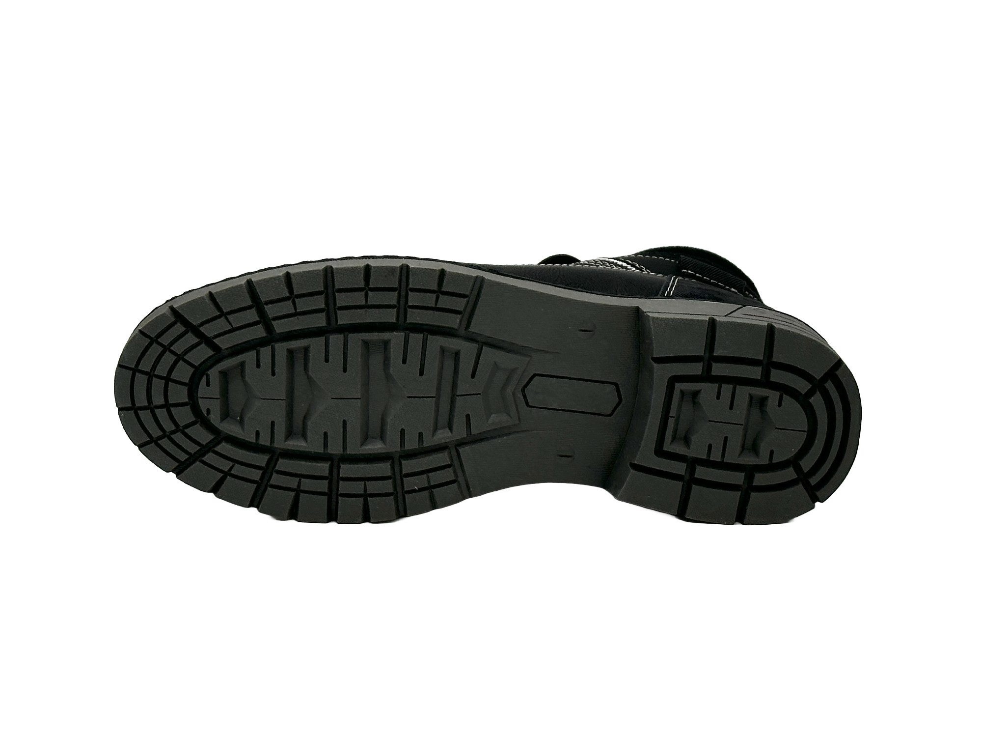 Nowaland Herren Bootsschuh Winterstiefel Schnürung & Reißverschluss, Rutschfeste Außensohle