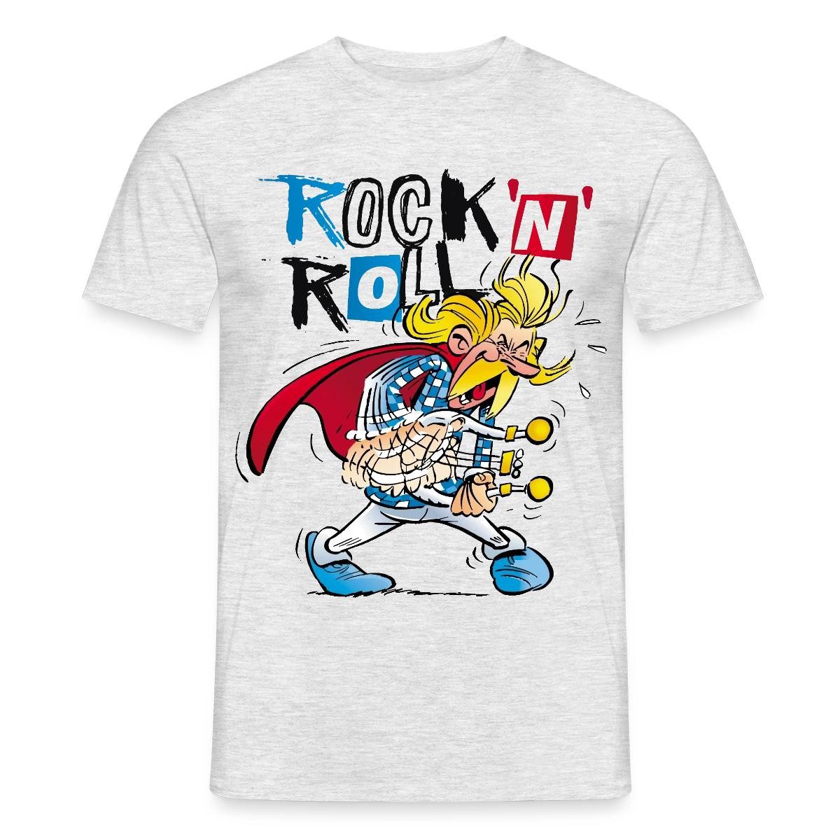 Spreadshirt T-Shirt Asterix & Obelix Troubadix Singt Rock'N'Roll Männer T-Shirt (1-tlg)