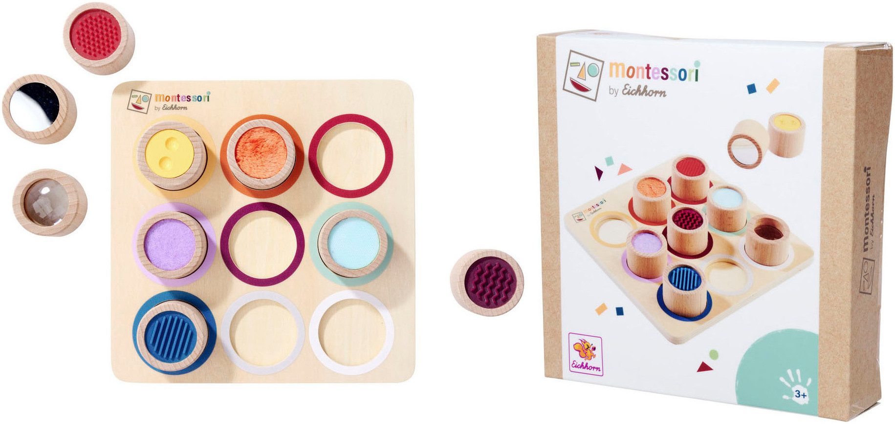 Eichhorn Lernspielzeug Montessori Fühlbrett, FSC®- schützt günstig online kaufen