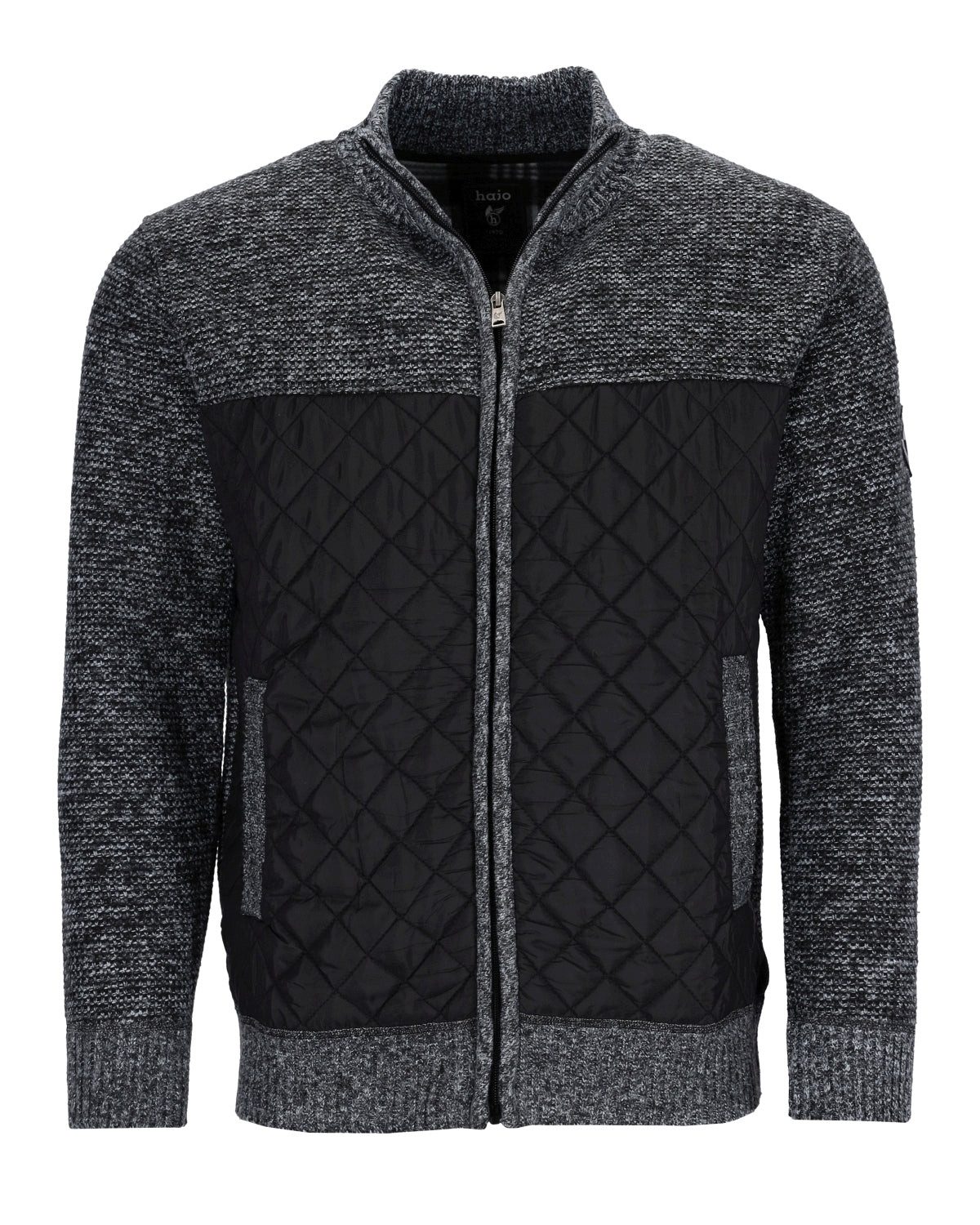 Hajo Strickjacke Strickjacke in Materialmix mit gefütterter Innenseite günstig online kaufen