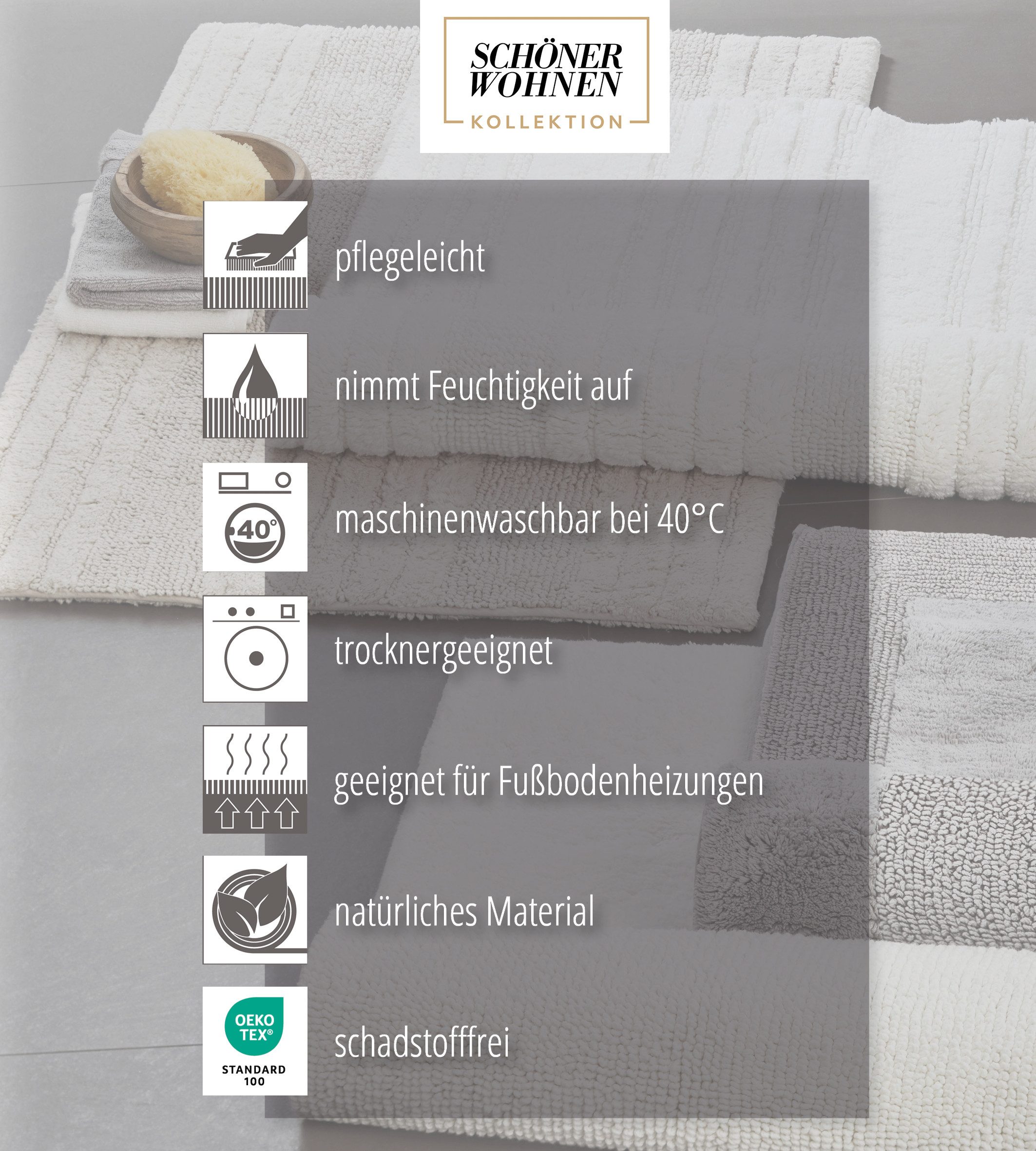 ASTRA Fußmatte Miabella 1669, rechteckig, Höhe: 7 mm, Schmutzfangmatte, waschbar, In -und Outdoor geeignet