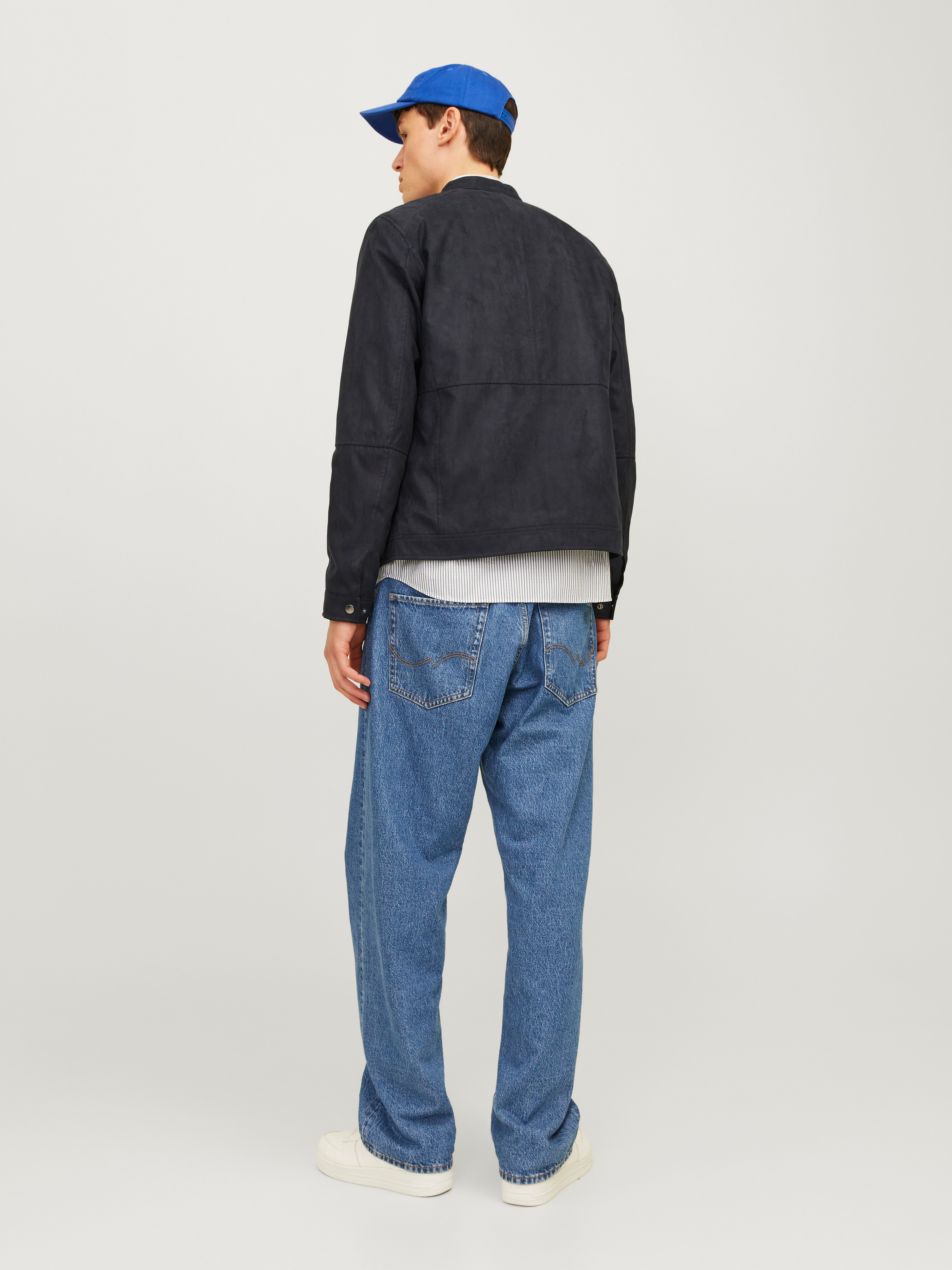 Jack & Jones Bikerjacke JJEDYLAN mit wasserabweisender Funktion unifarben, modisch, regular fit, Polyester