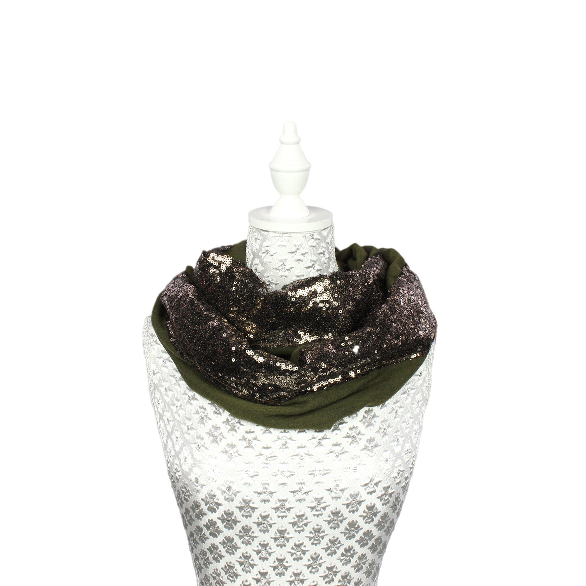 ZEBRO Modeschal Sommerloop mit Pailletten