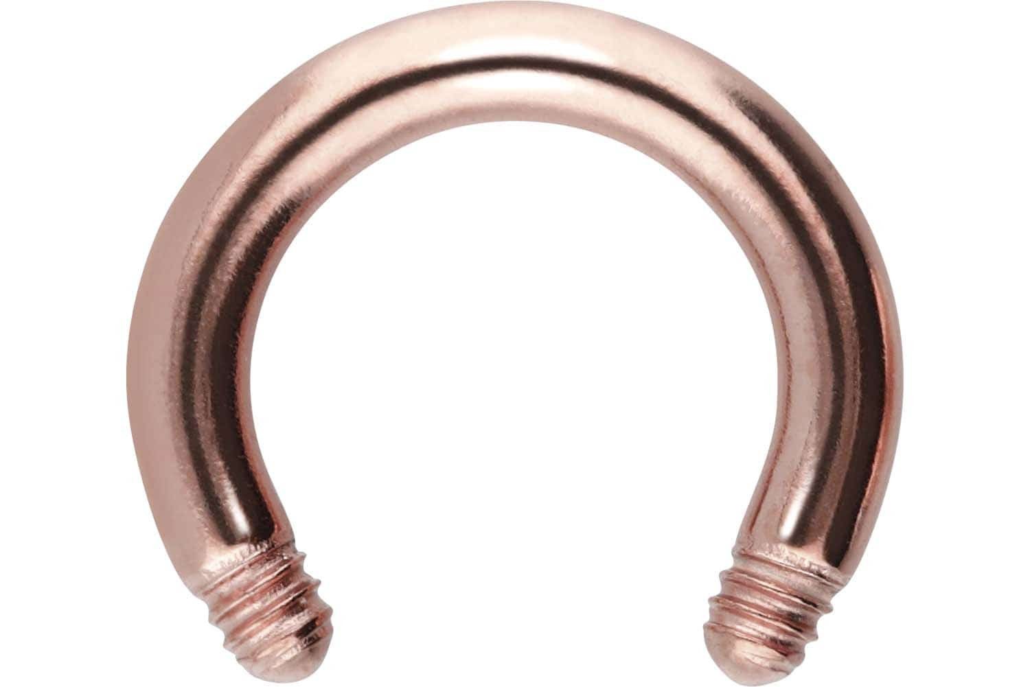 Nasenpiercing Chirurgenstahl Hufeisenring ohne Kugeln