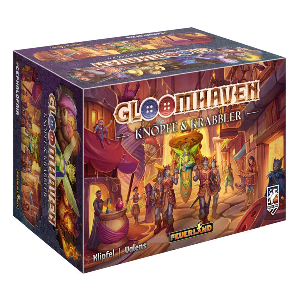 Feuerland Spiel Gloomhaven Knöpfe und Krabbler - Solospiel